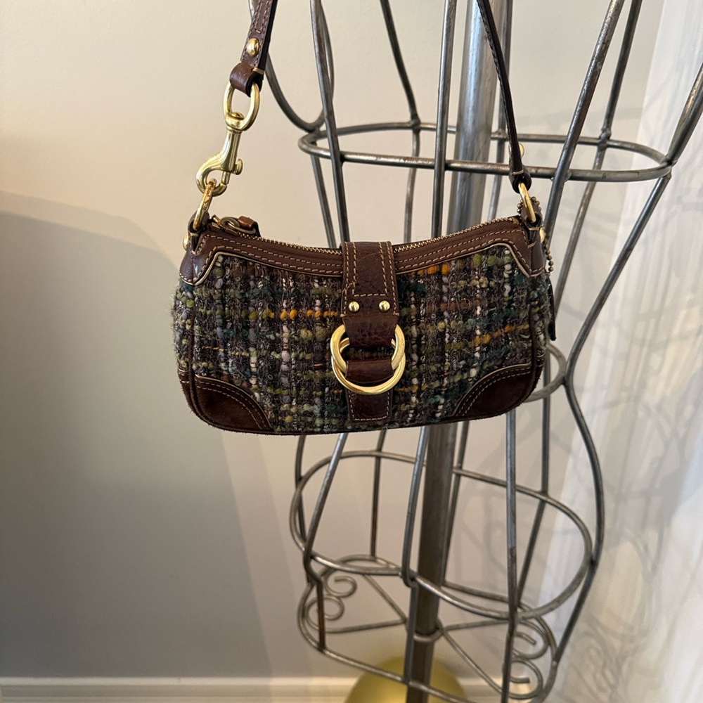 Coach Multicolor Tweed Shoulder Bag - Picture 5 of 8